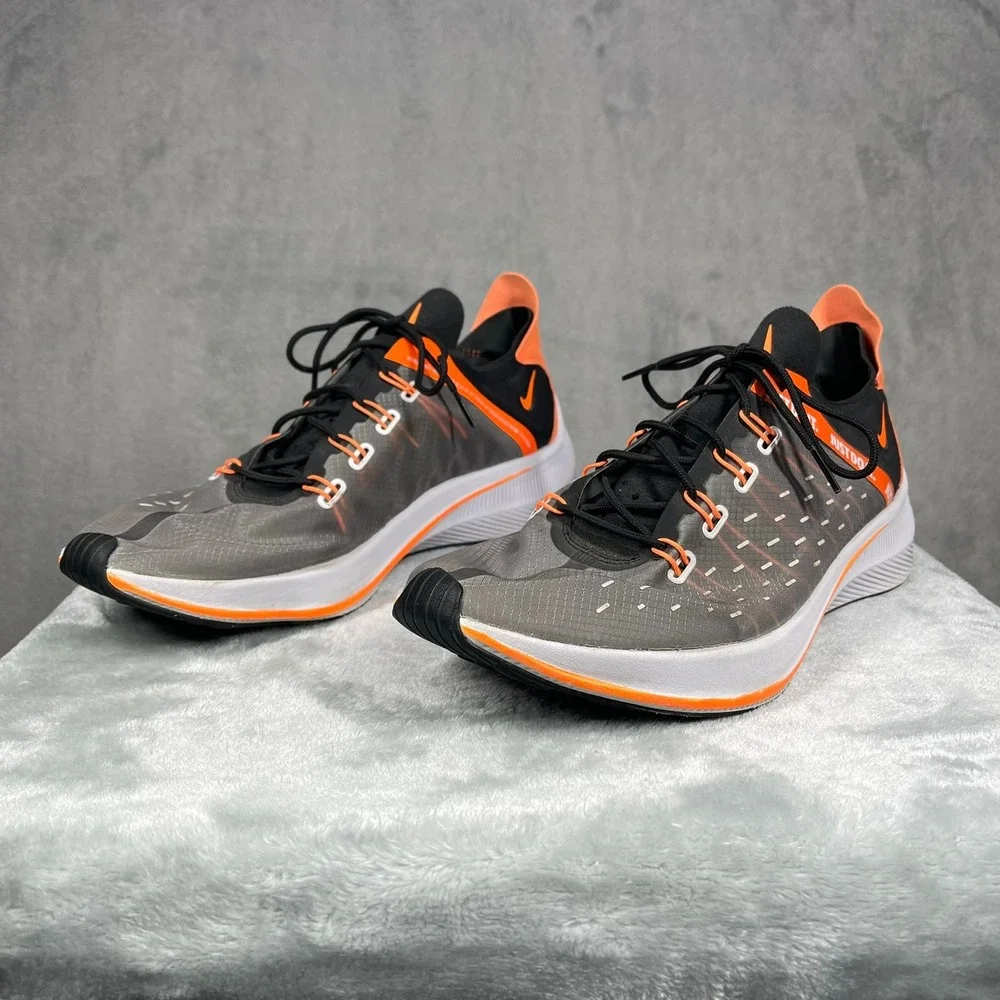 Nike EXP-X14 Mens Size 13 Grey Orange Just Do It Running Shoes AO3095-001